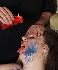 Facial hotwaxing and mature bdsm